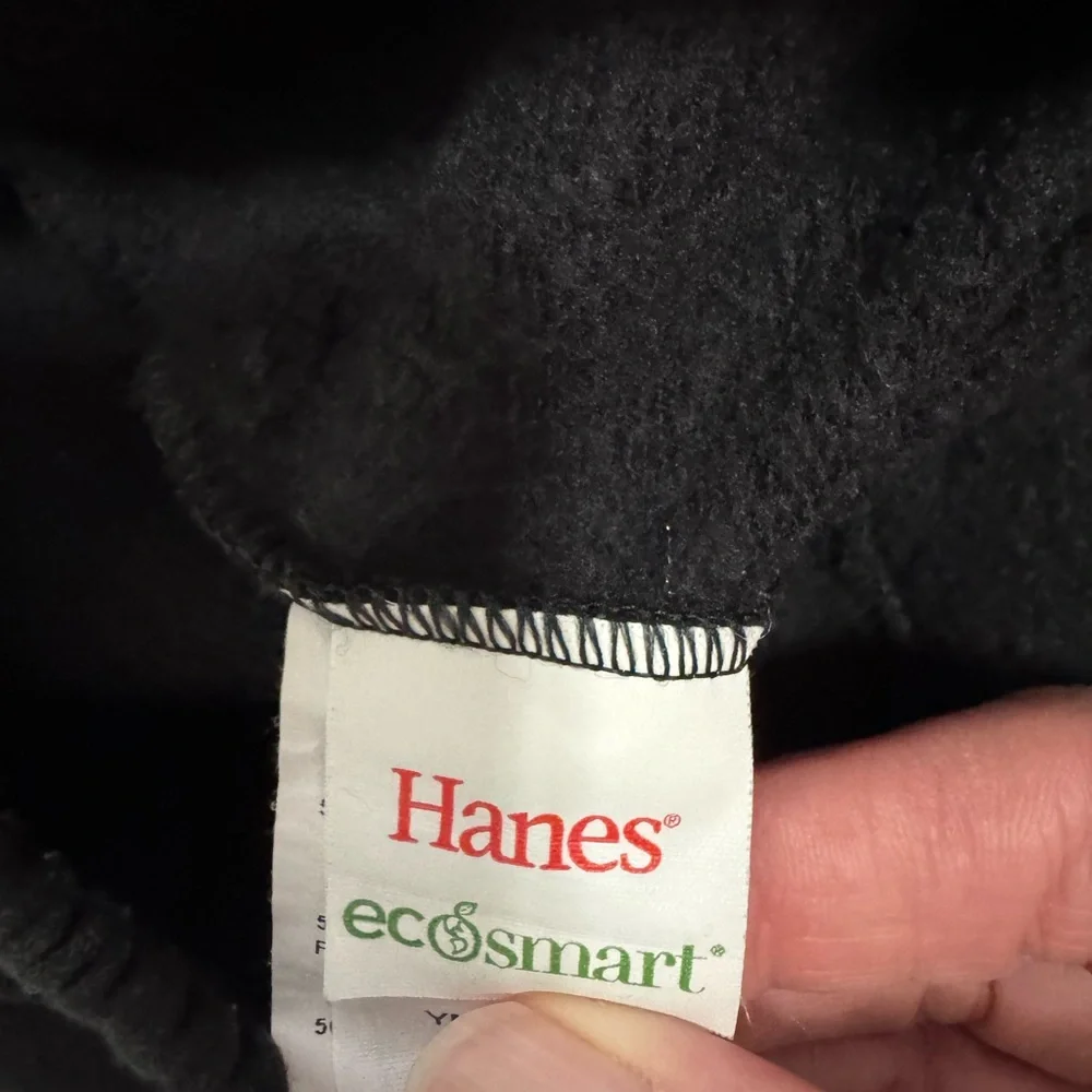 Hanes Black EcoSmart Sweatpants with pockets Boys Size 8-10